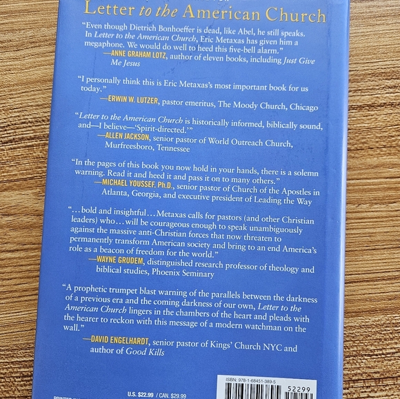 USED Letter to the American church by Eric Metaxas - Picture 2 of 2